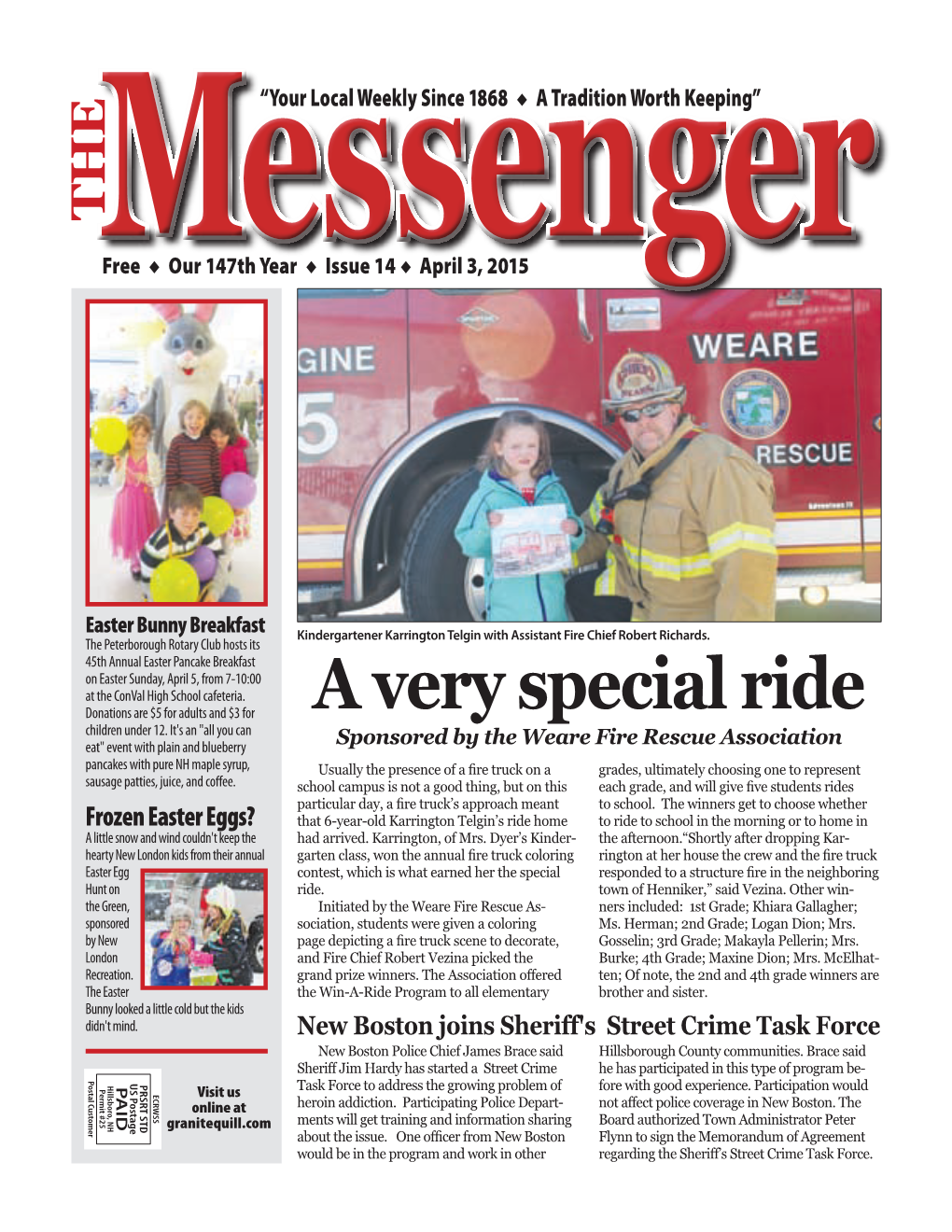 Download the Messenger – April 3, 2015 (Pdf)