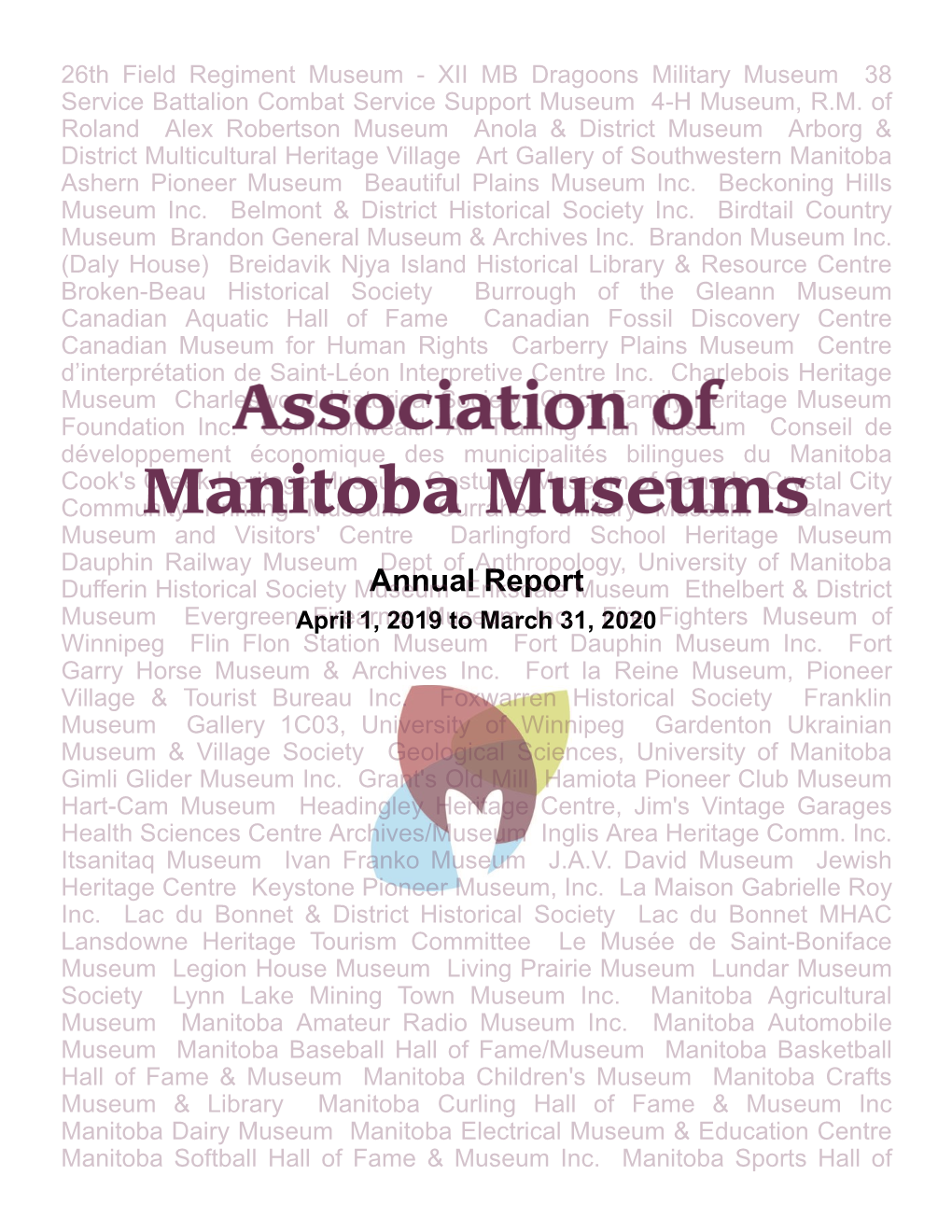 Annual Report April 1, 2019 to March 31, 2020