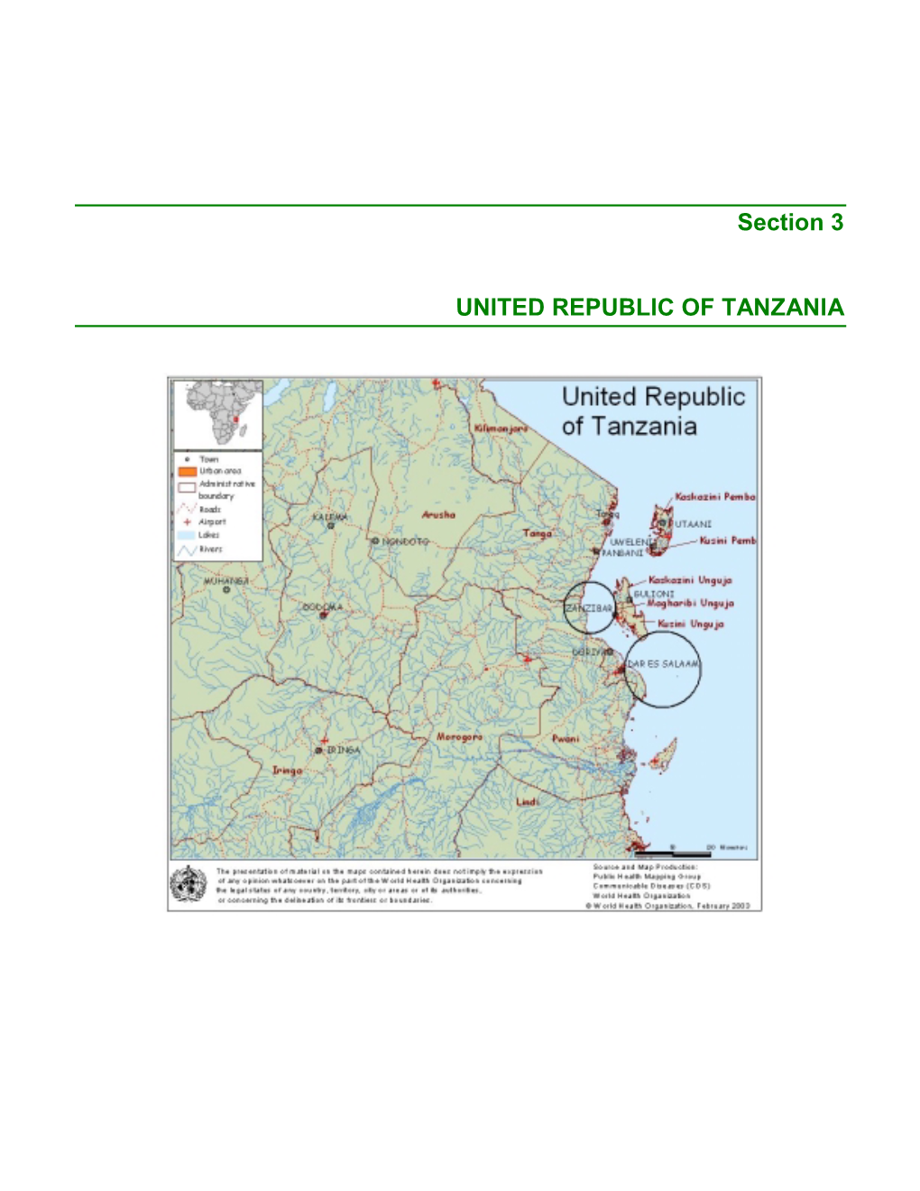Section 3 UNITED REPUBLIC of TANZANIA