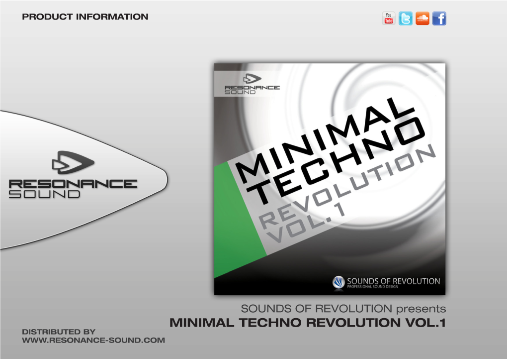 Sounds of Revolution Minimal Techno Revolution Vol.1