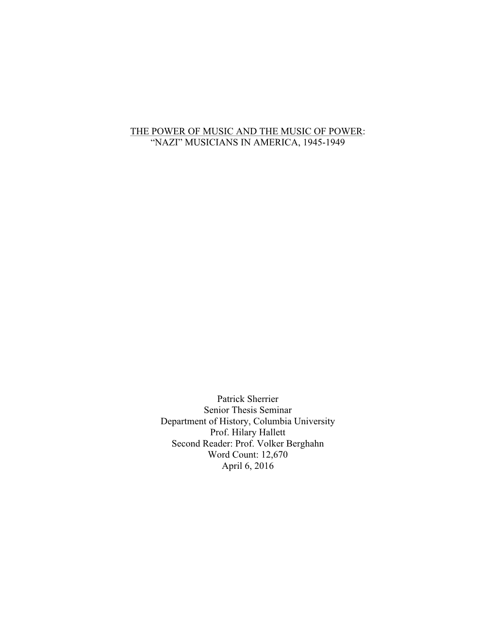 Patrick Sherrier Thesis