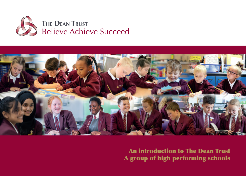 The Dean Trust a Group of High Performing Schools Welcome