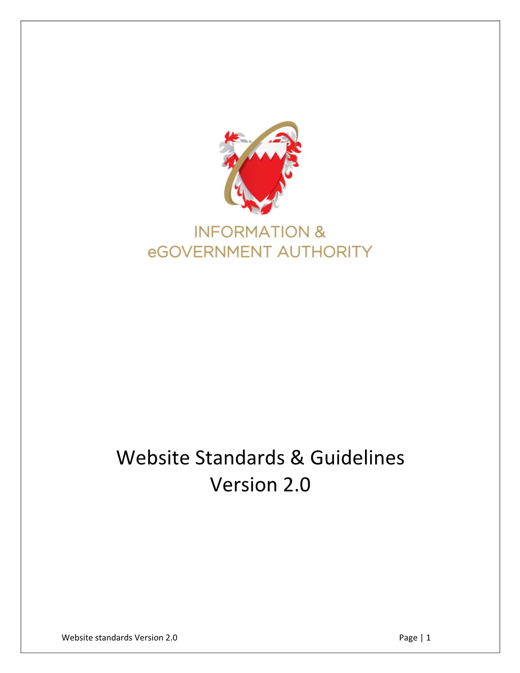 Website Standards & Guidelines Version 2.0