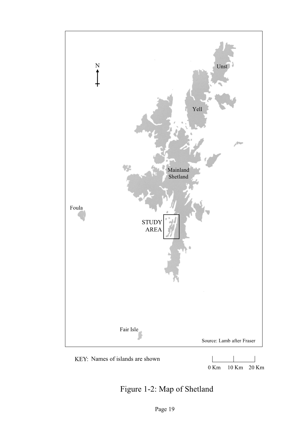 Figure 1-2: Map of Shetland