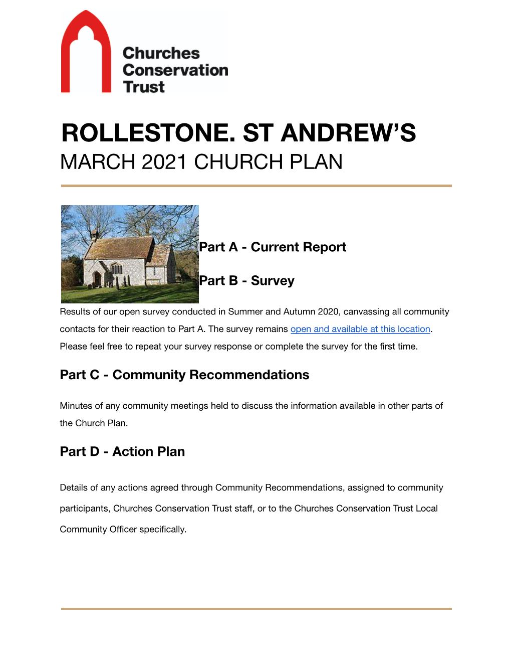 Rollestone Church Plan