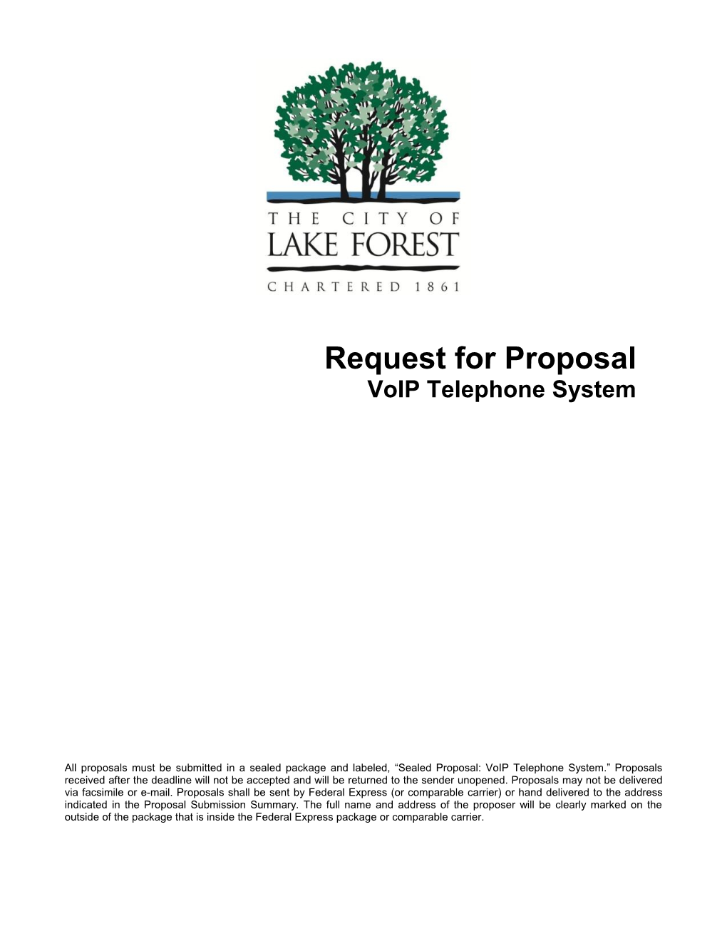 Request for Proposal s31