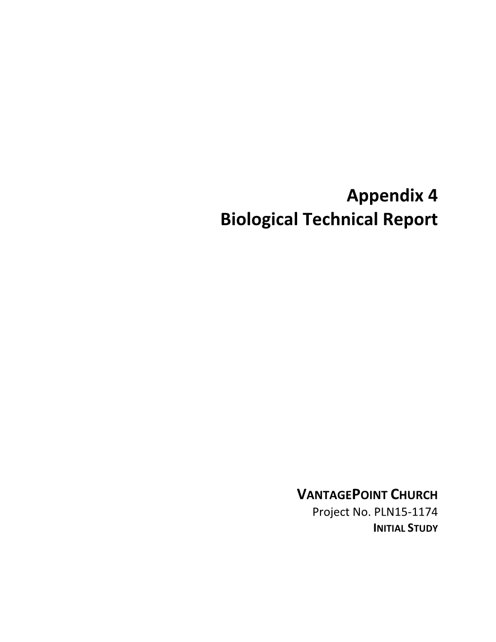 Appendix 4 Biological Technical Report