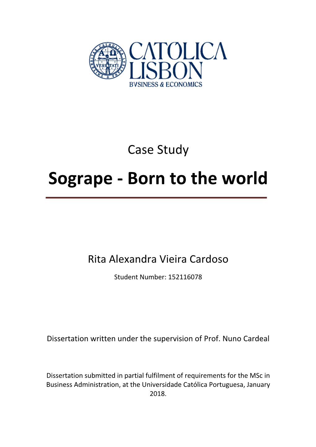 Sogrape - Born to the World