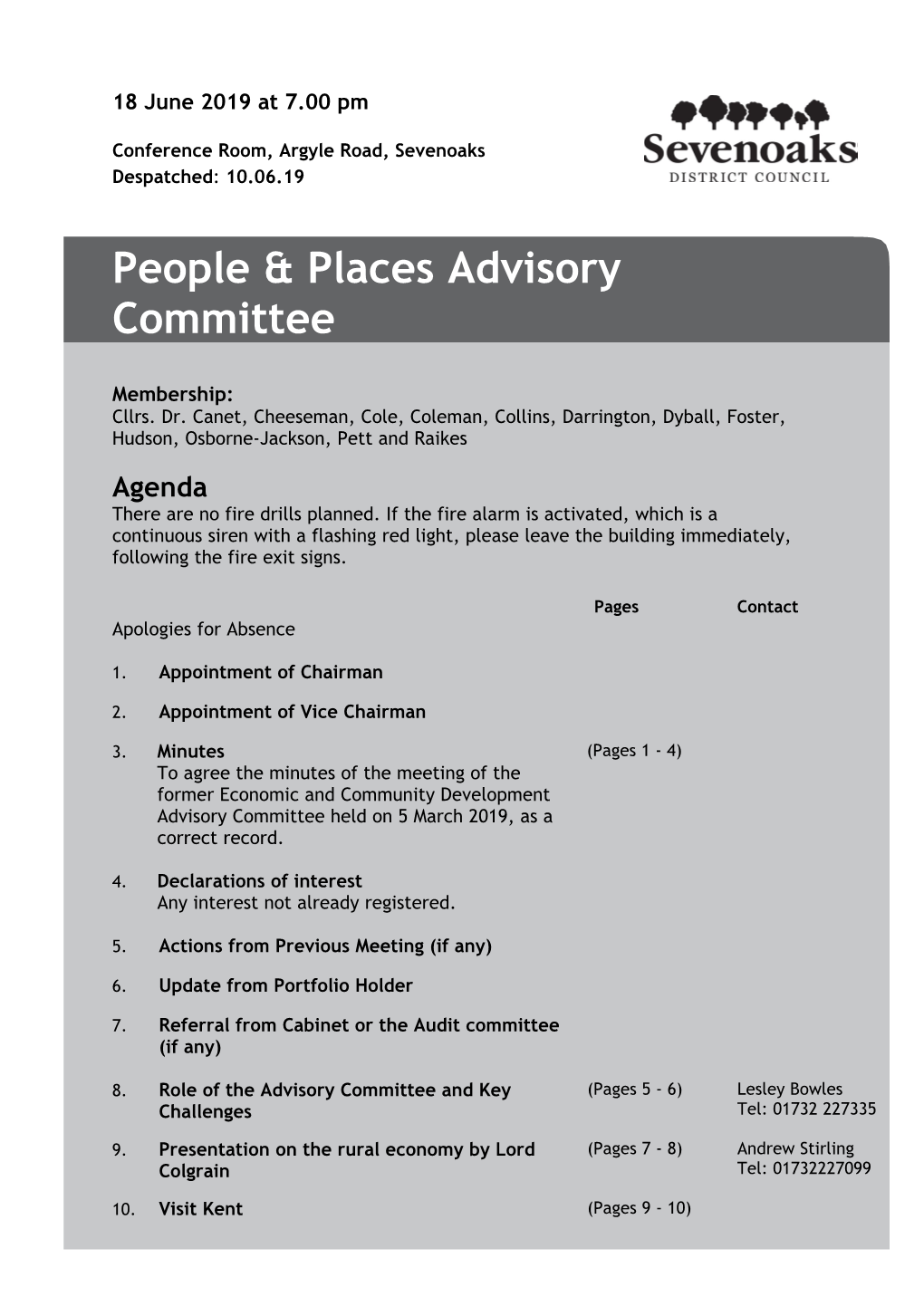 (Public Pack)Agenda Document for People & Places Advisory