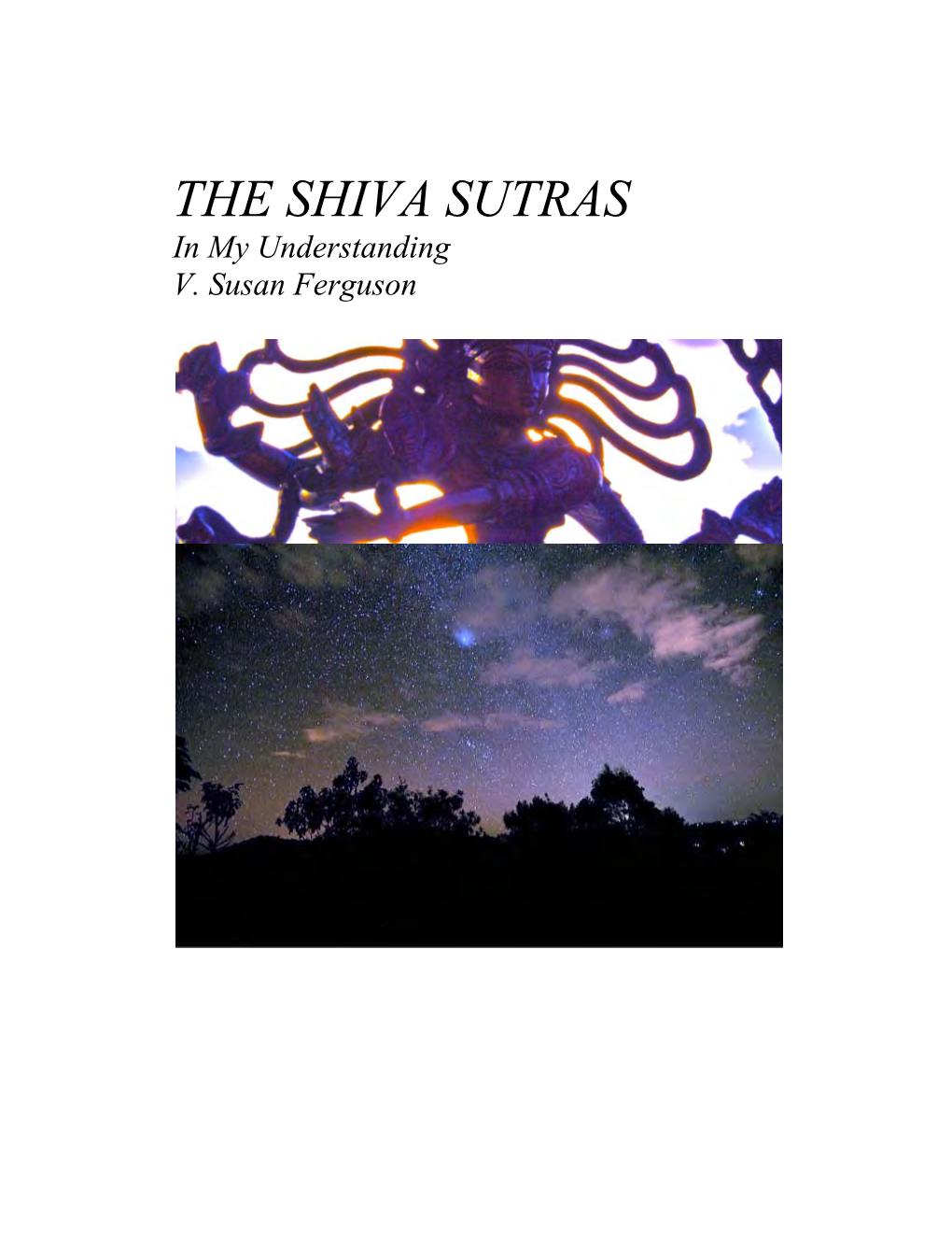 THE SHIVA SUTRAS in My Understanding V