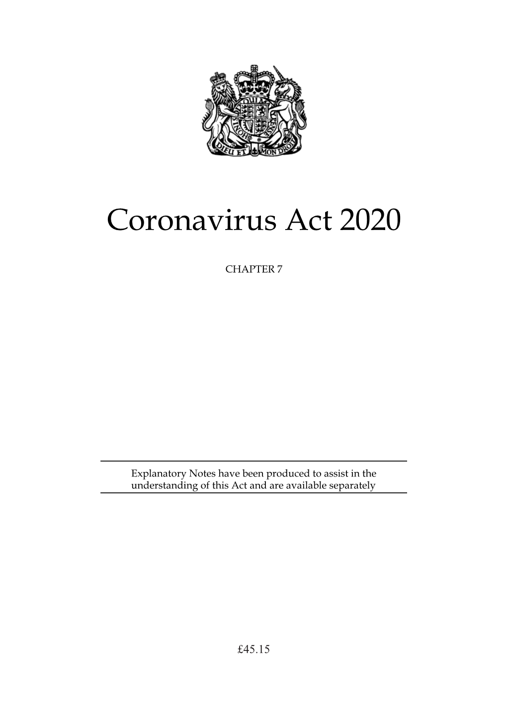 Coronavirus Act 2020