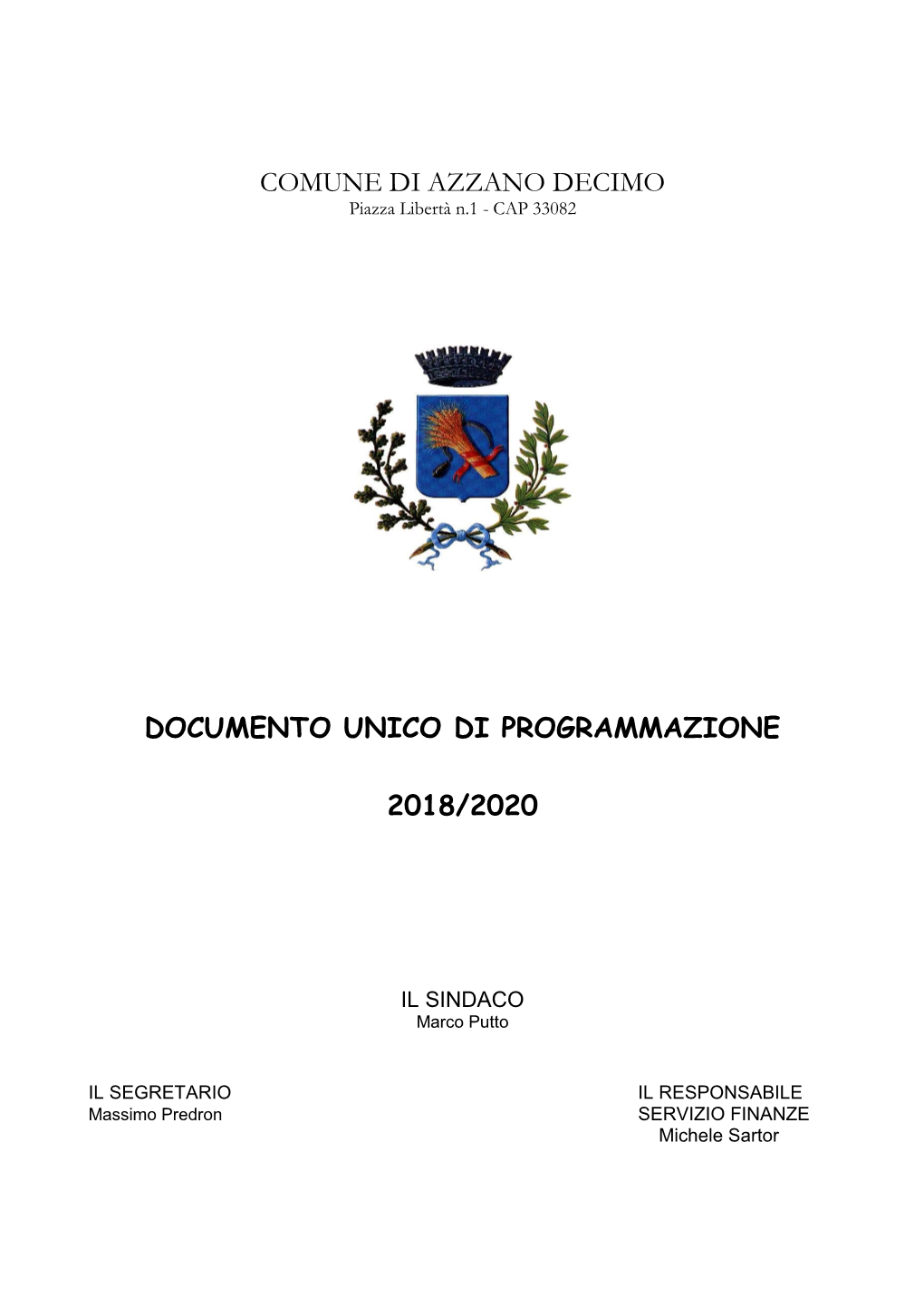 Documento Unico Di Programmazione