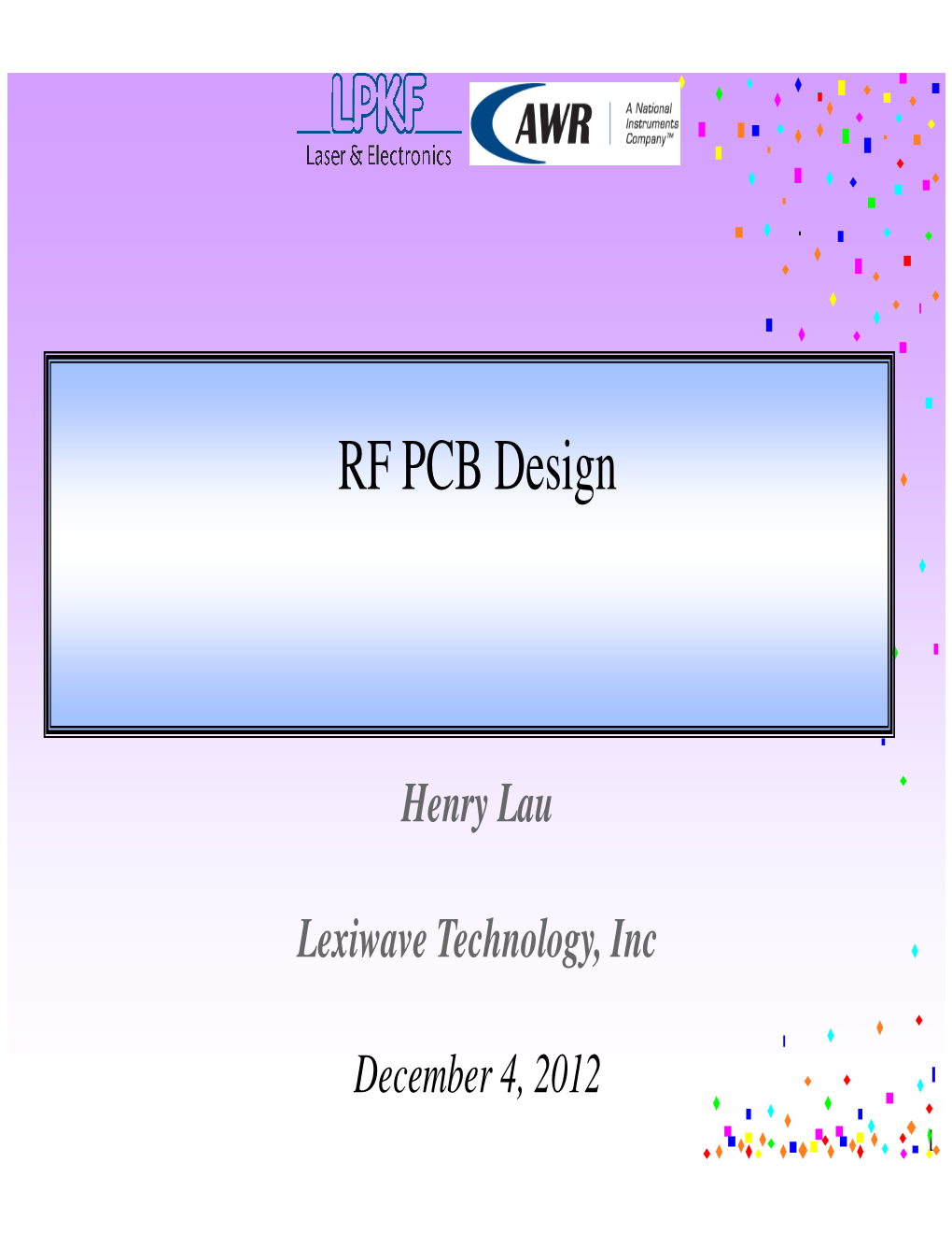 RF PCB Design