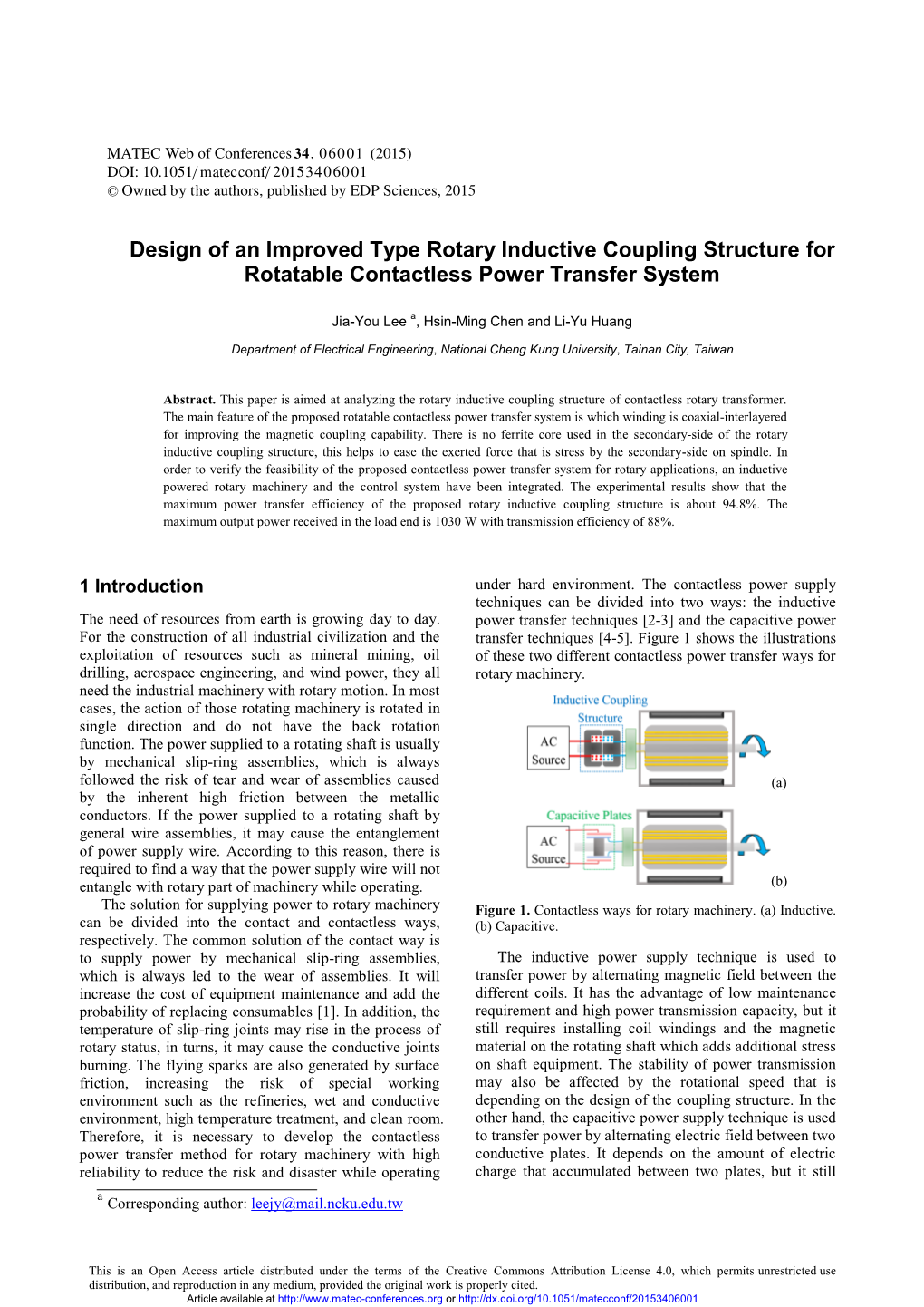 Design of an Improved Type Rotary Inductive Coupling Structure for Rotatable Contactless Power Transfer System