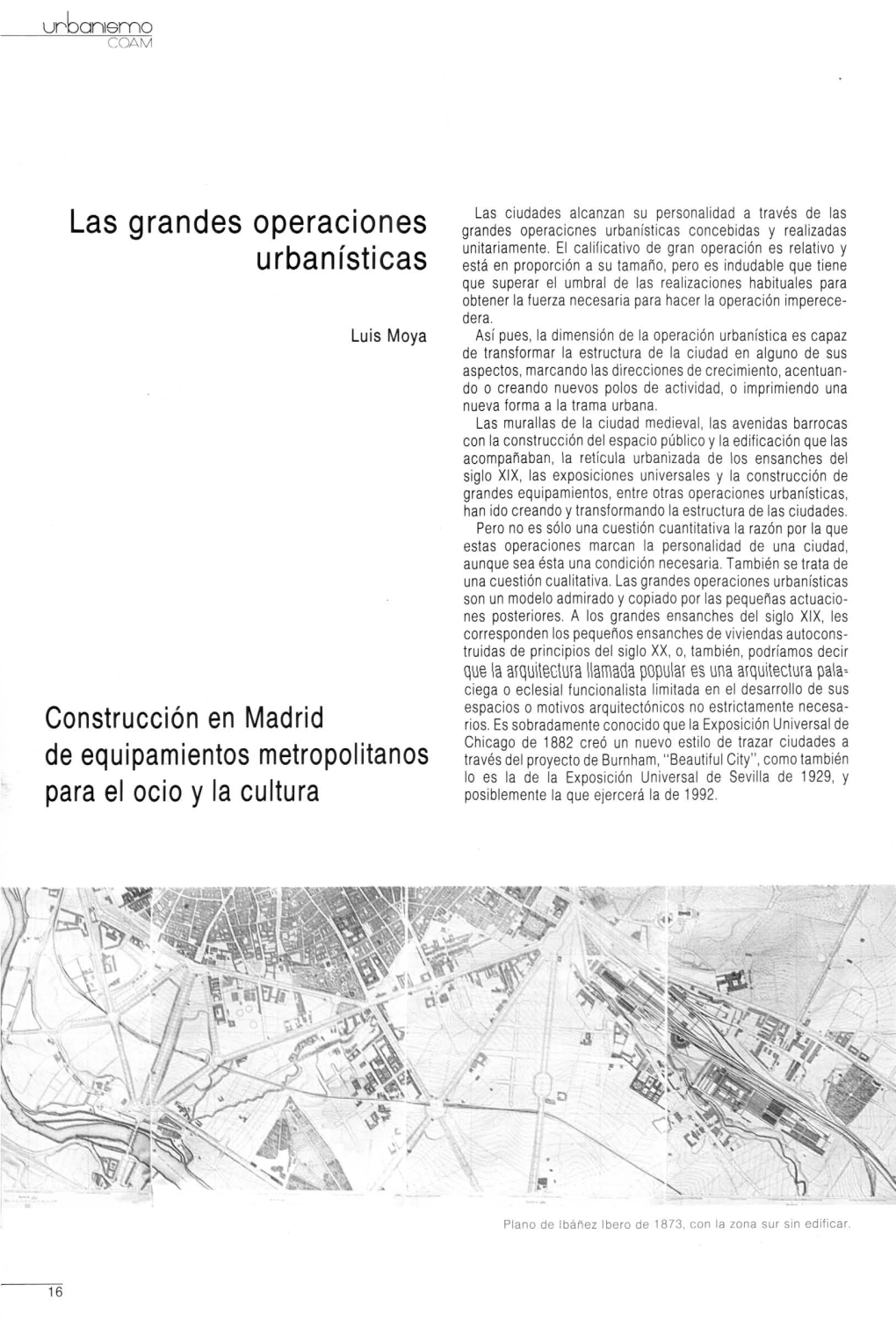 H Las Grandes Operaciones Urbanísticas W "2
