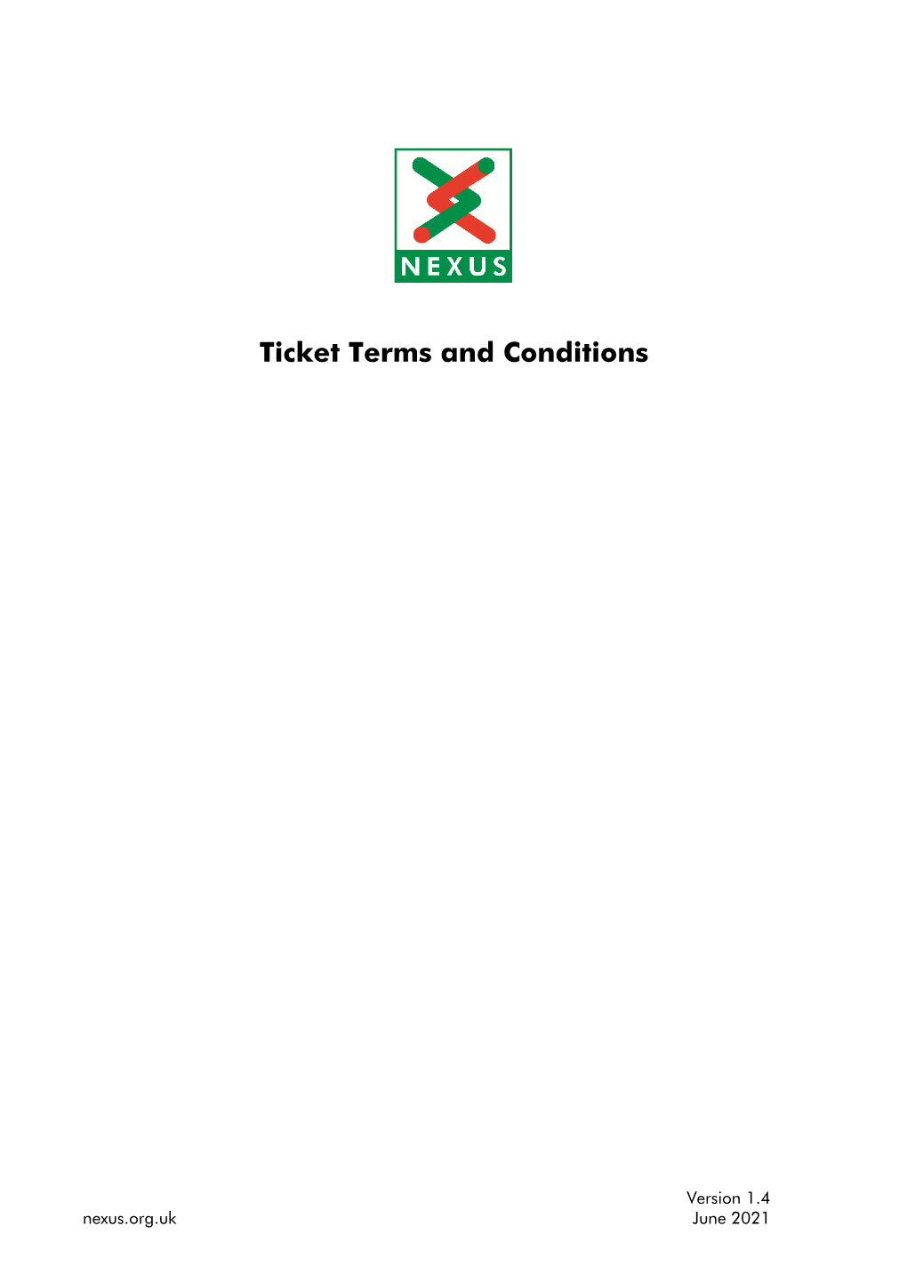 Ticket Terms and Conditions