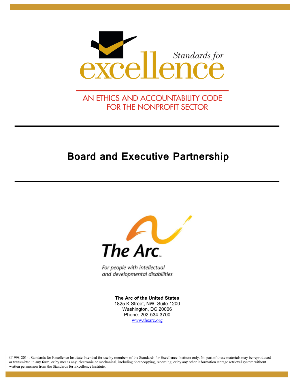 Board and Executive Partnership
