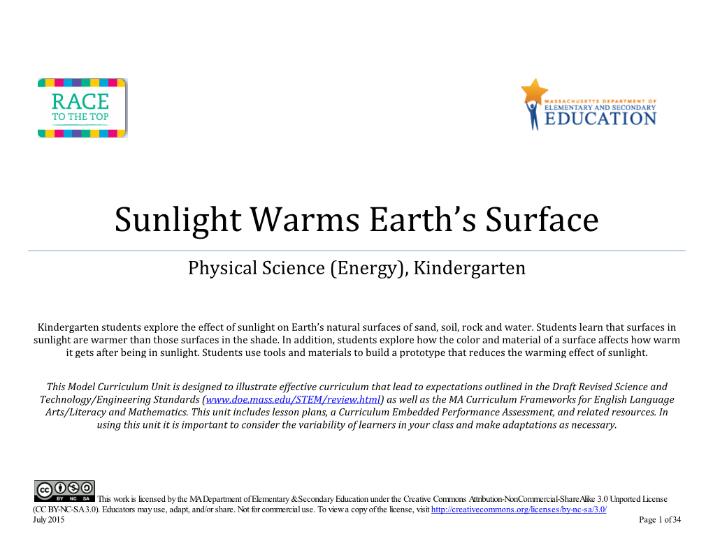 Sunlight Warms Earth's Surface