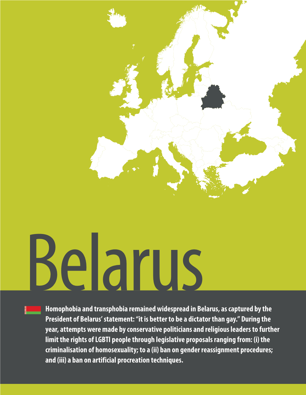 Homophobia and Transphobia Remained Widespread in Belarus