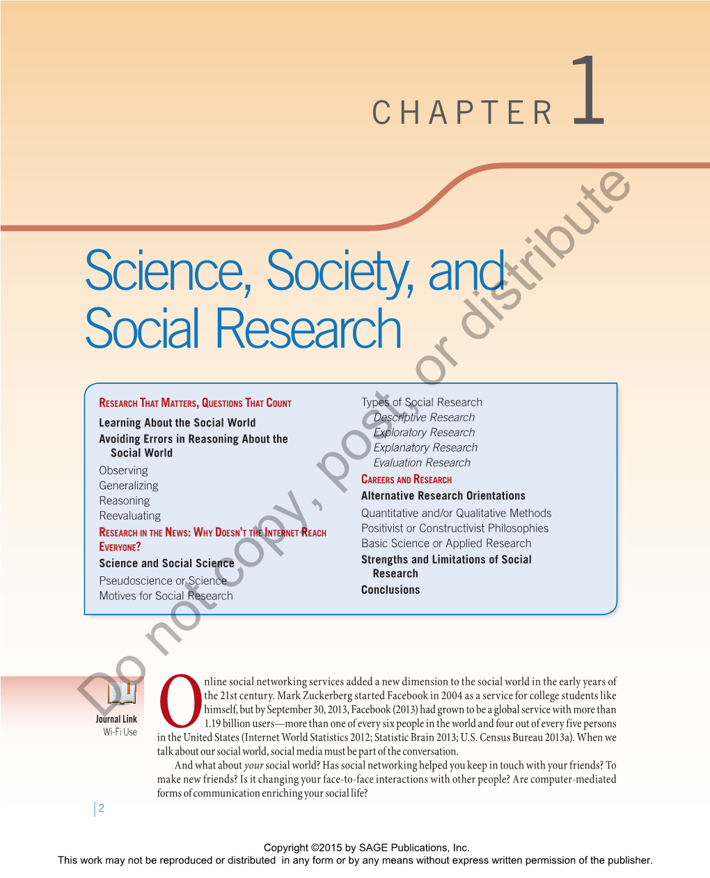 Chapter 1 Science, Society, and Social Research 3