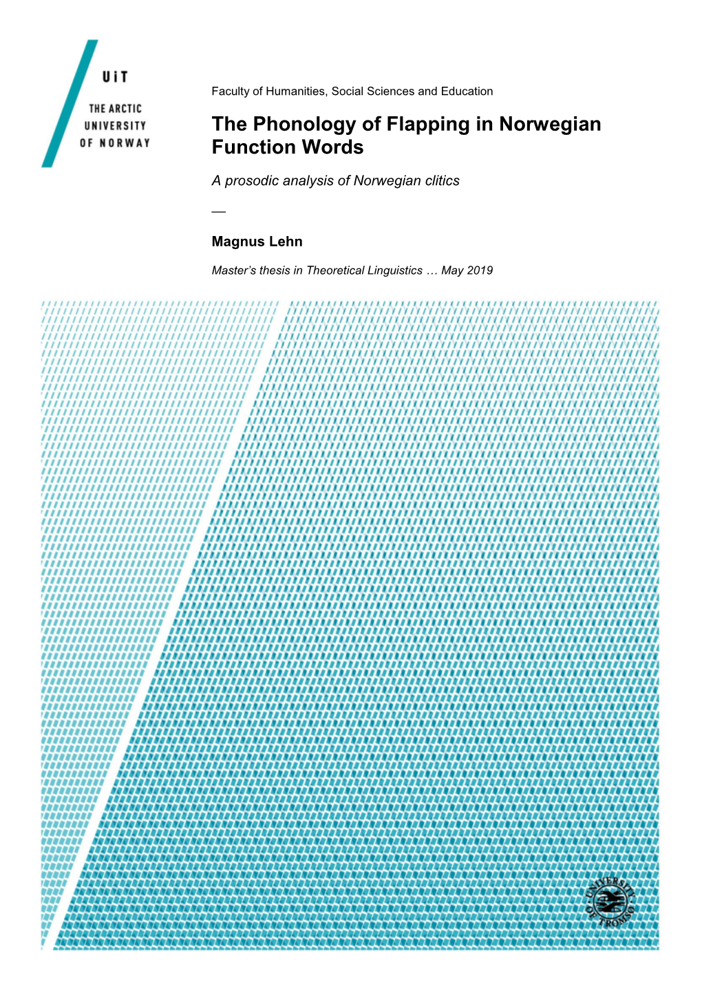 The Phonology of Flapping in Norwegian Function Words