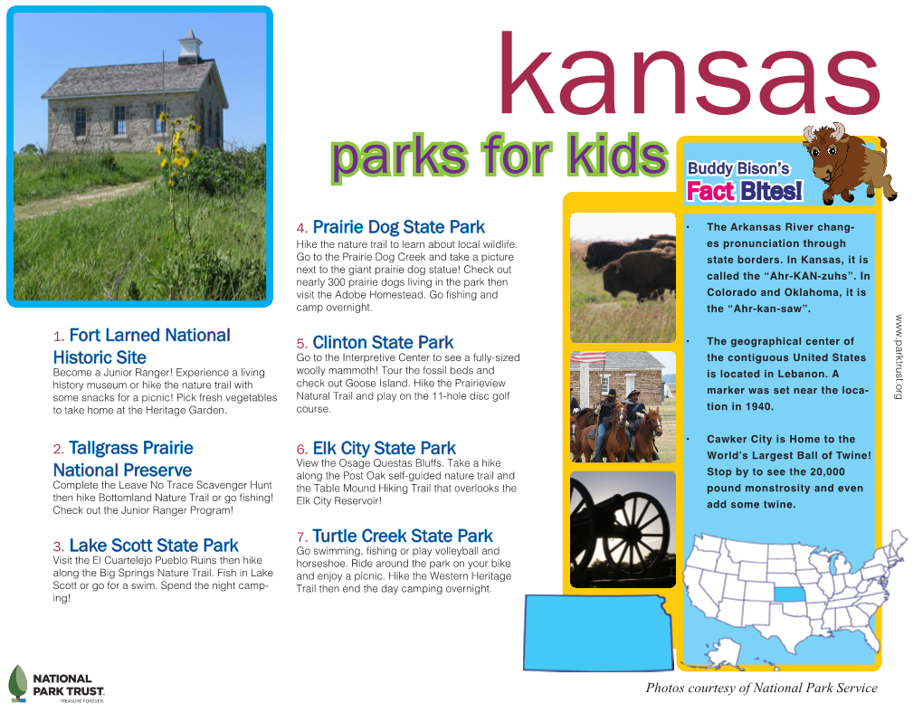 Parks for Kids Buddy Bison’S Fact Bites!