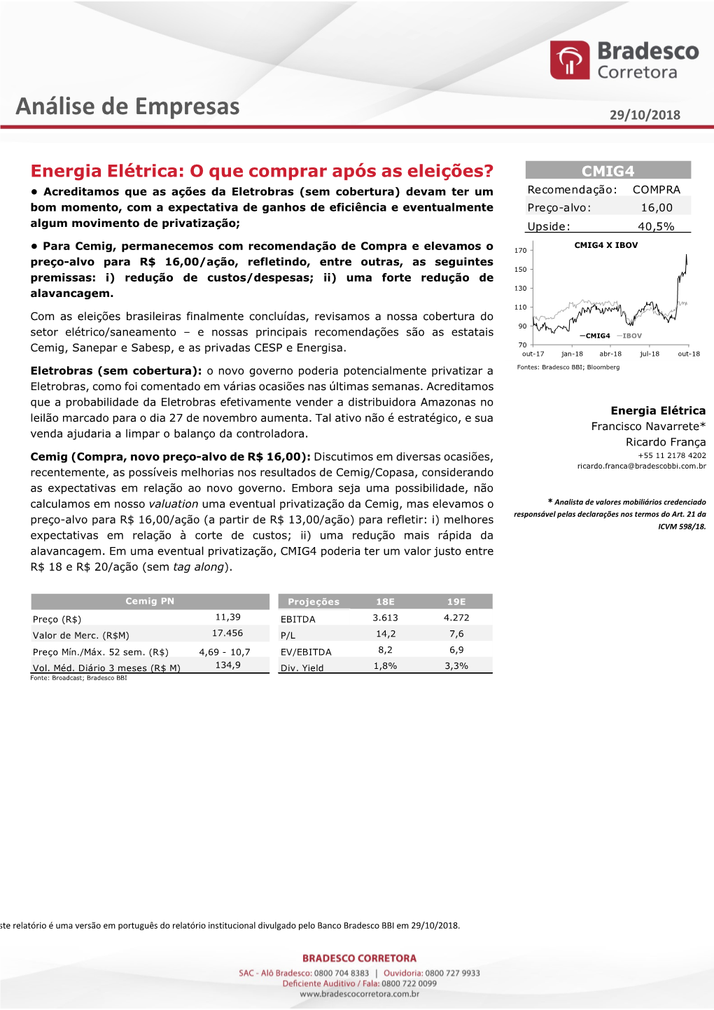 Análise De Empresas 29/10/2018