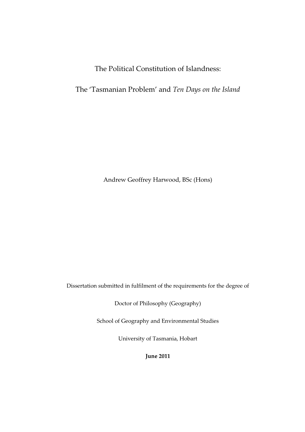 The Political Constitution of Islandness