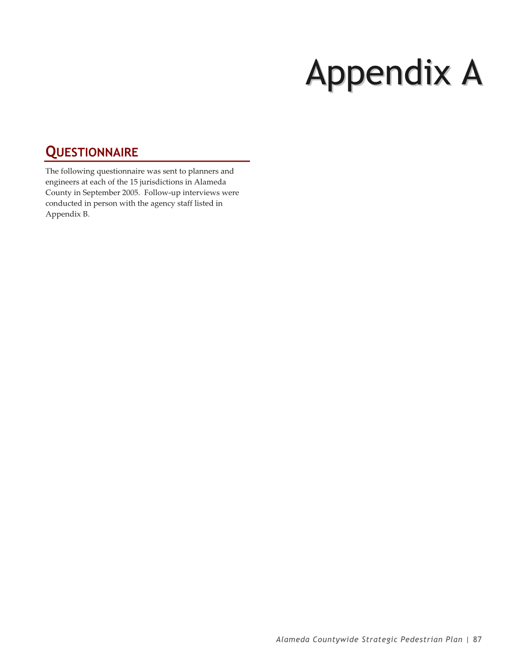 Appendix A: Questionnaire