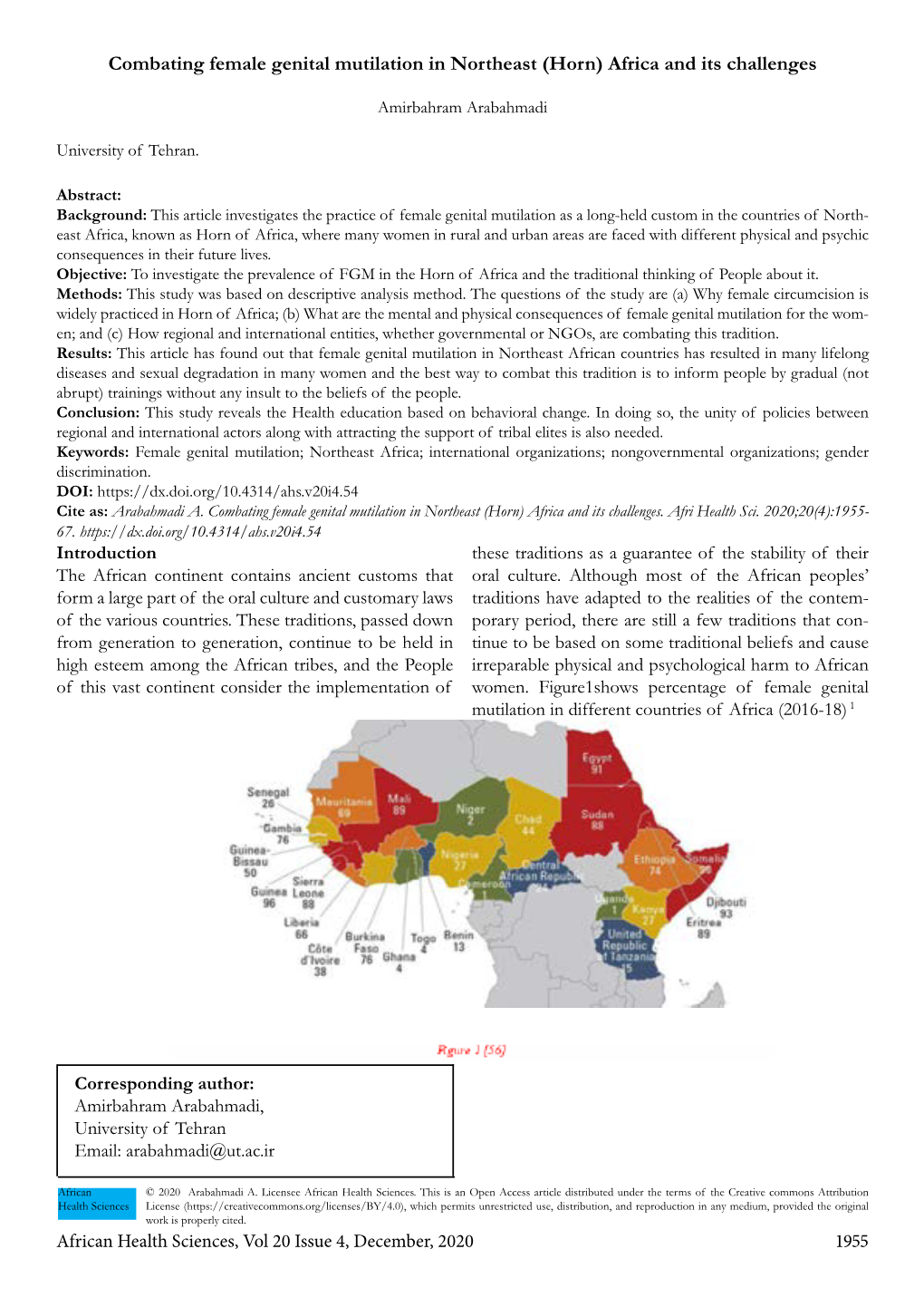 Combating Female Genital Mutilation in Northeast (Horn) Africa and Its Challenges