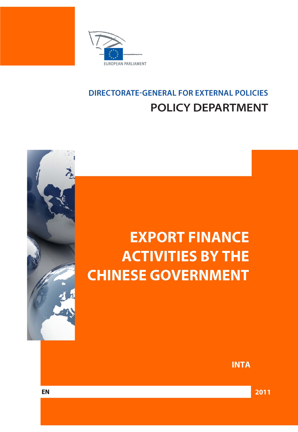 Export Finance Activities by the Chinese Government