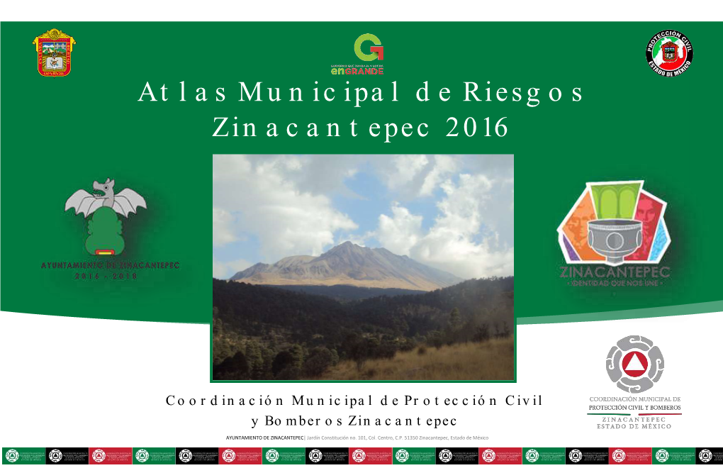 Atlas Municipal De Riesgos Zinacantepec 2016