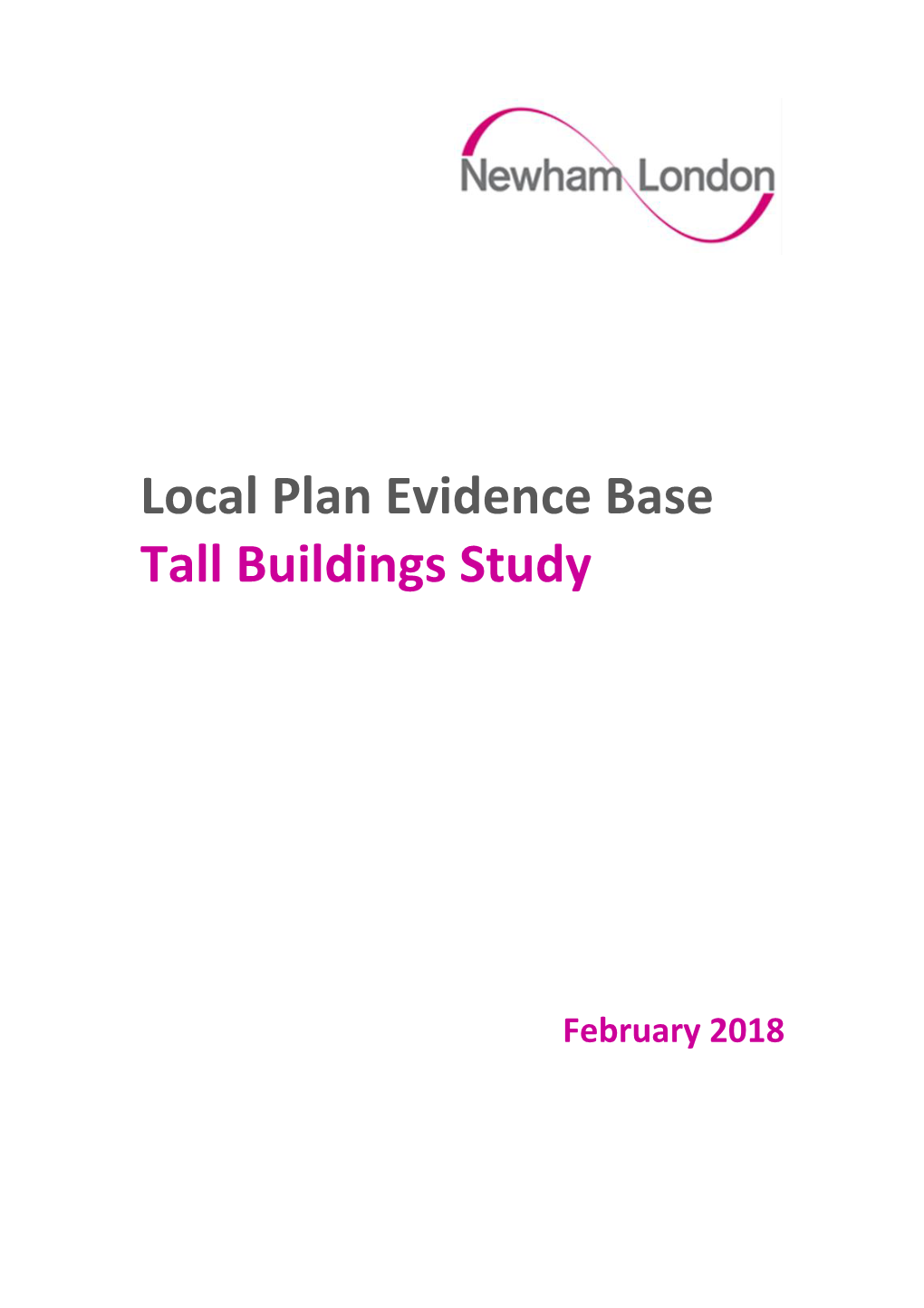 Local Plan Evidence Base Tall Buildings Study