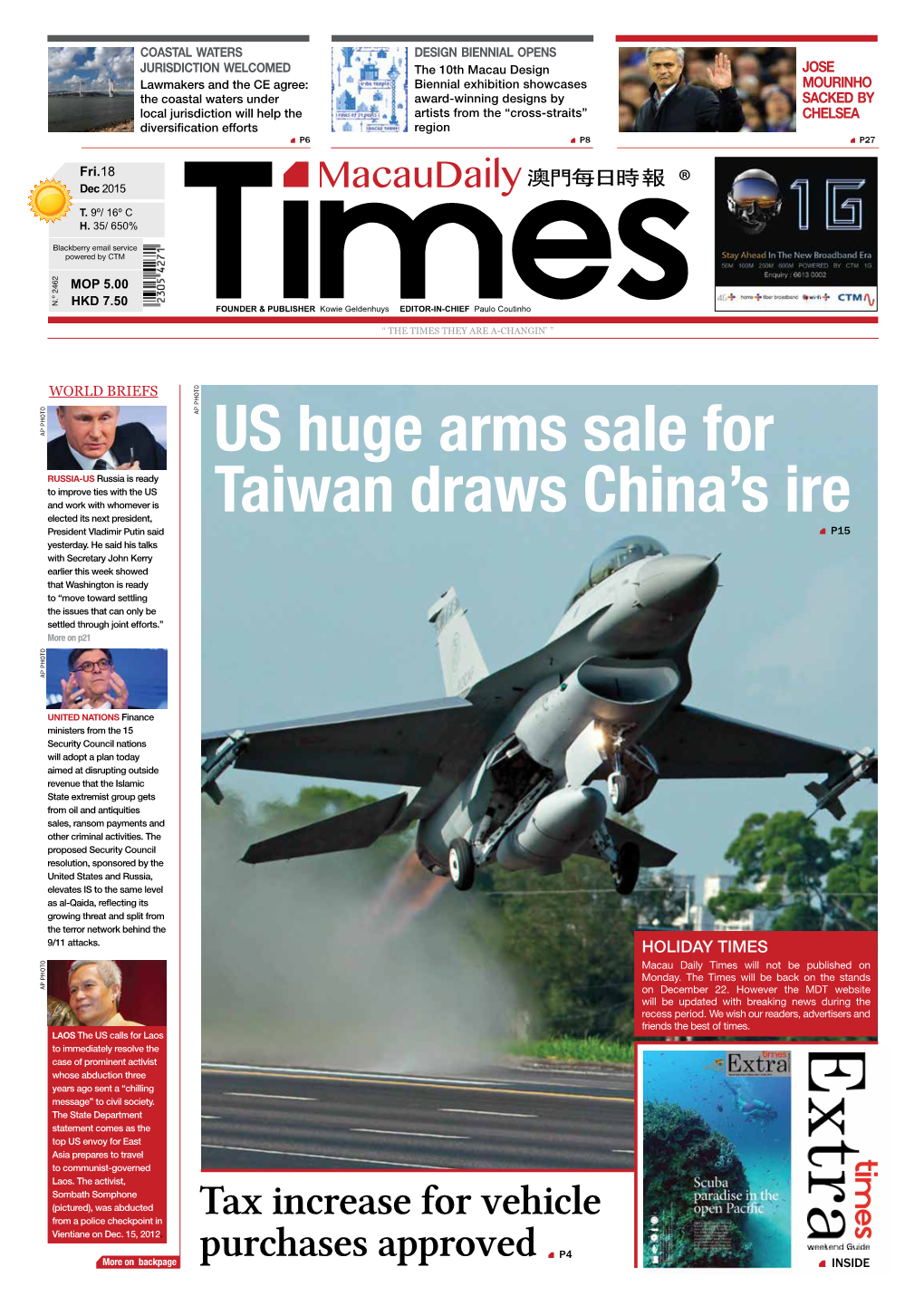 US Huge Arms Sale for Taiwan Draws China's