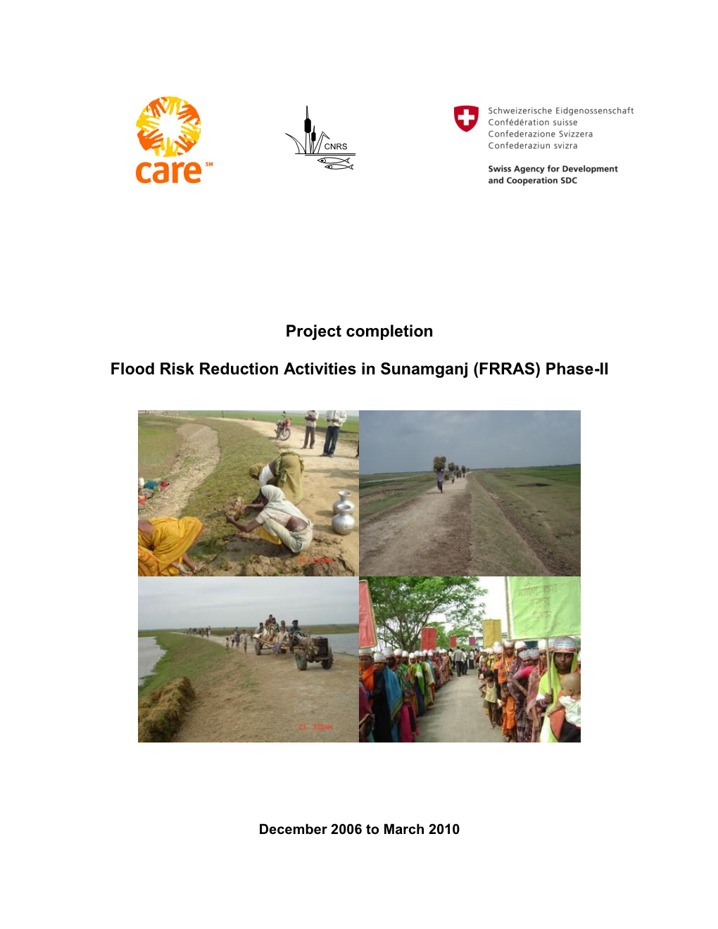 Project Completion Flood Risk Reduction Activities in Sunamganj