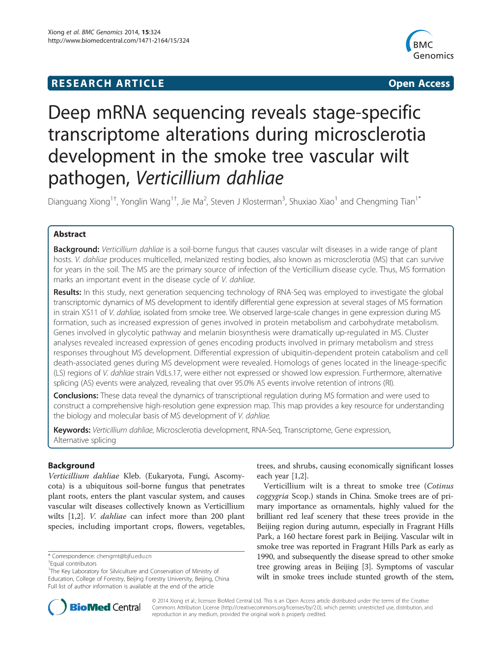 Deep Mrna Sequencing Reveals Stage-Specific Transcriptome