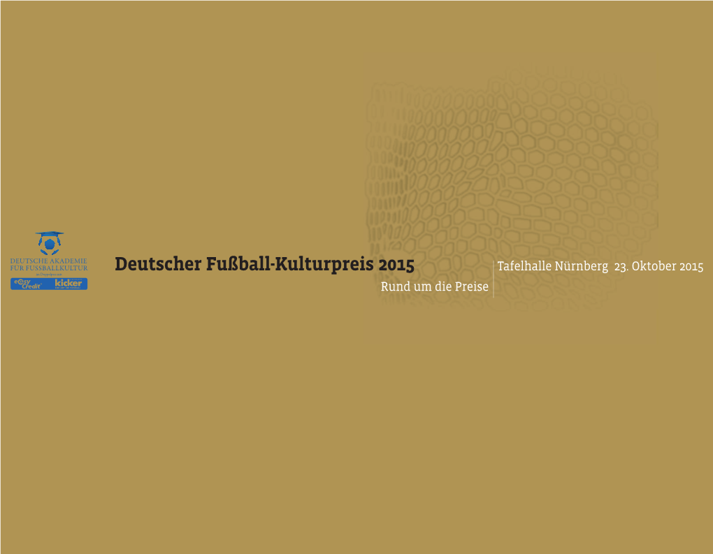 Deutscher Fußball-Kulturpreis 2015 Tafelhalle Nürnberg 23