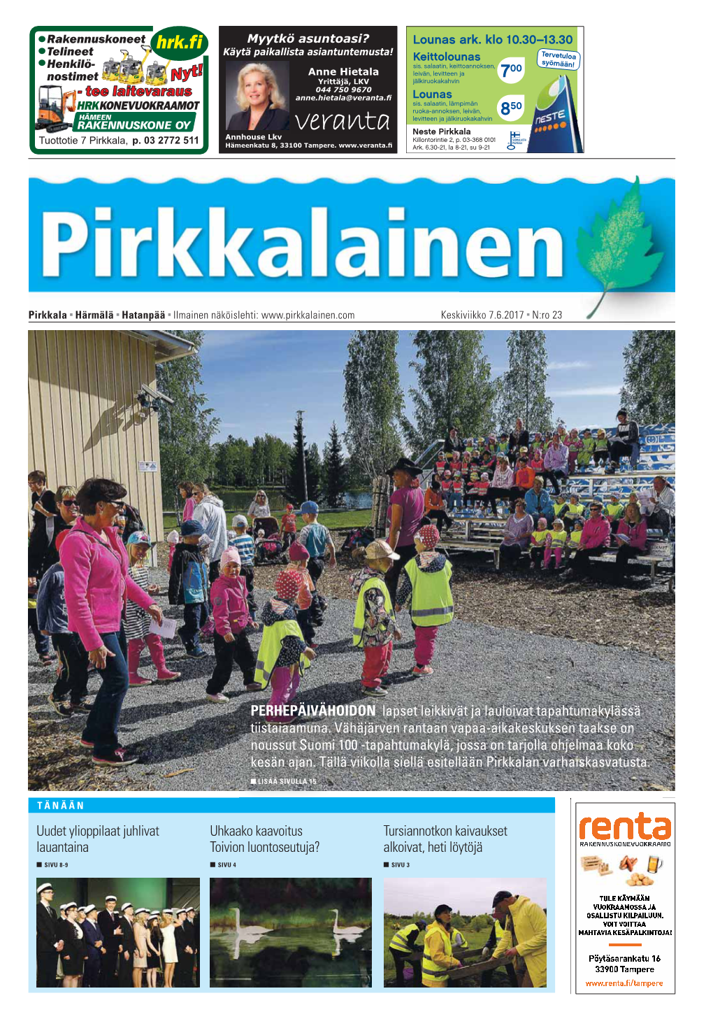 Nro 23 Pirkkalainen 7.6.17