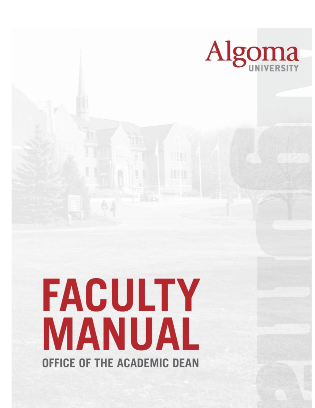 Algoma University Faculty Manual Draft Version 2018