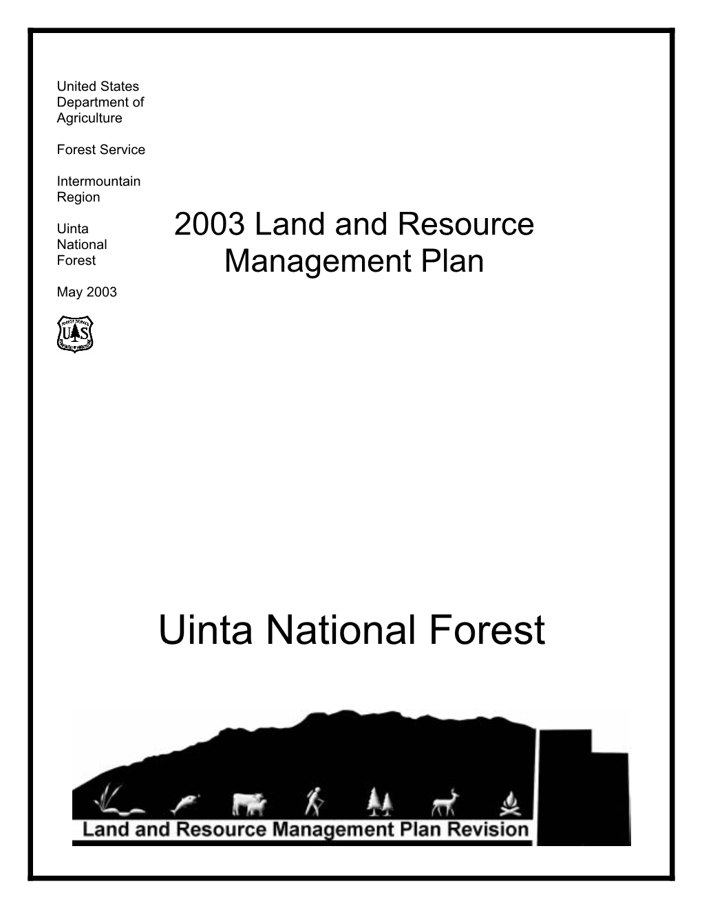 Uinta National Forest Land and Resource Management Plan