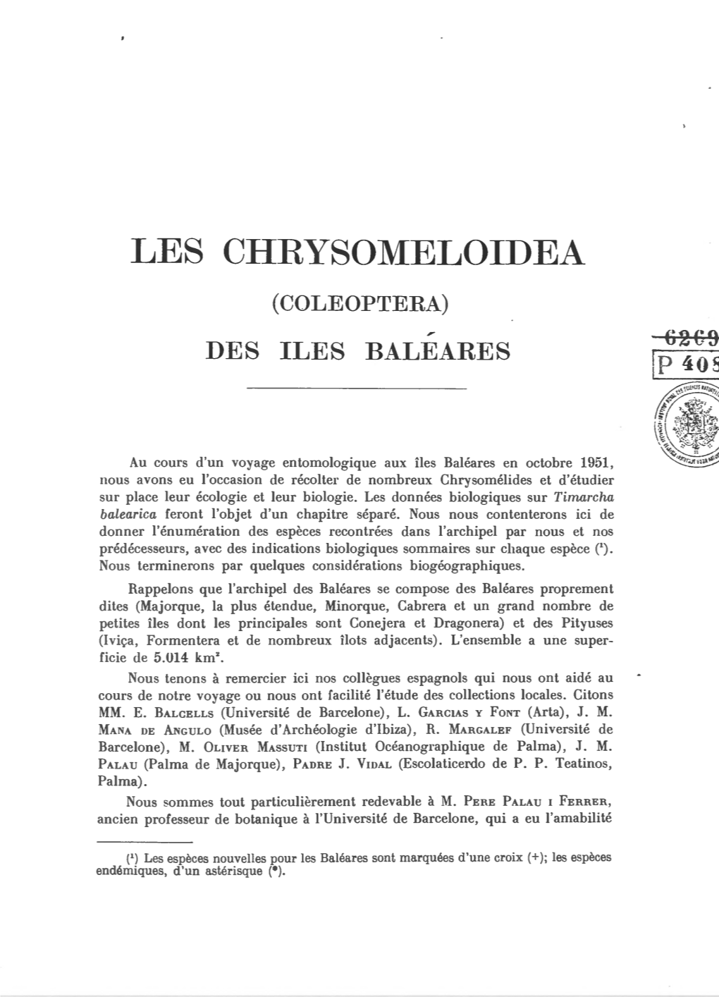 Les Chrysomeloidea