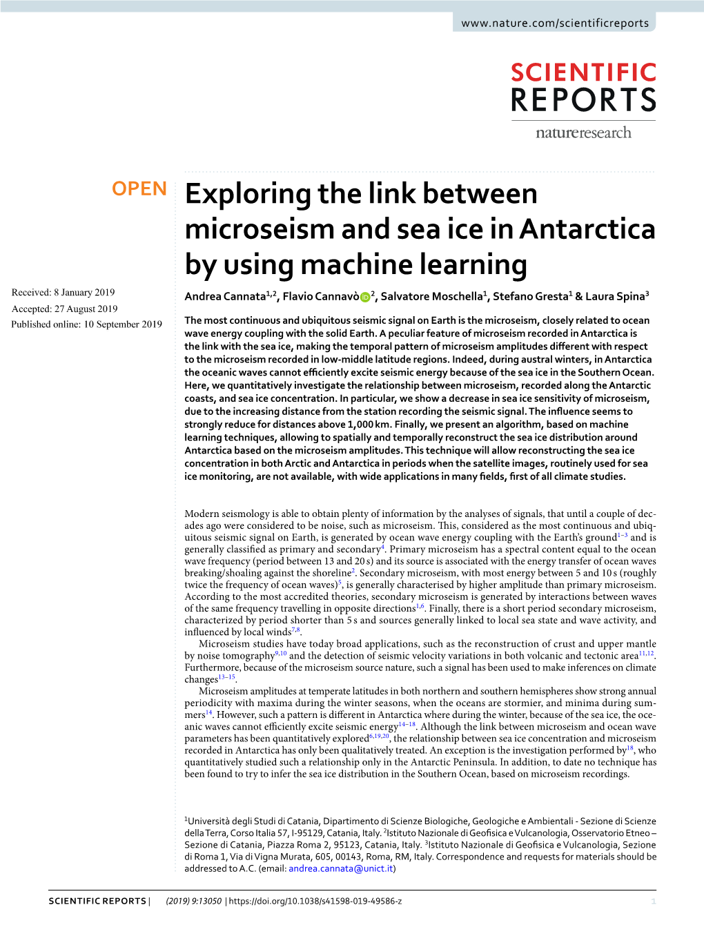 Exploring the Link Between Microseism and Sea Ice in Antarctica by Using