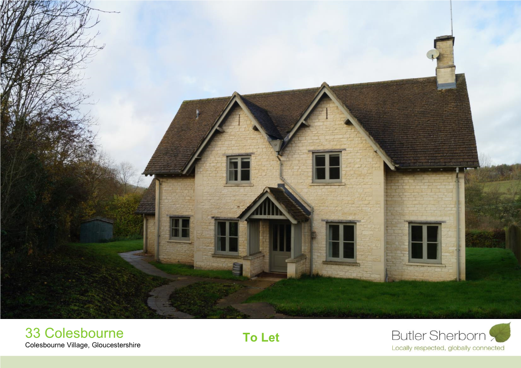 33 Colesbourne to Let Colesbourne Village, Gloucestershire