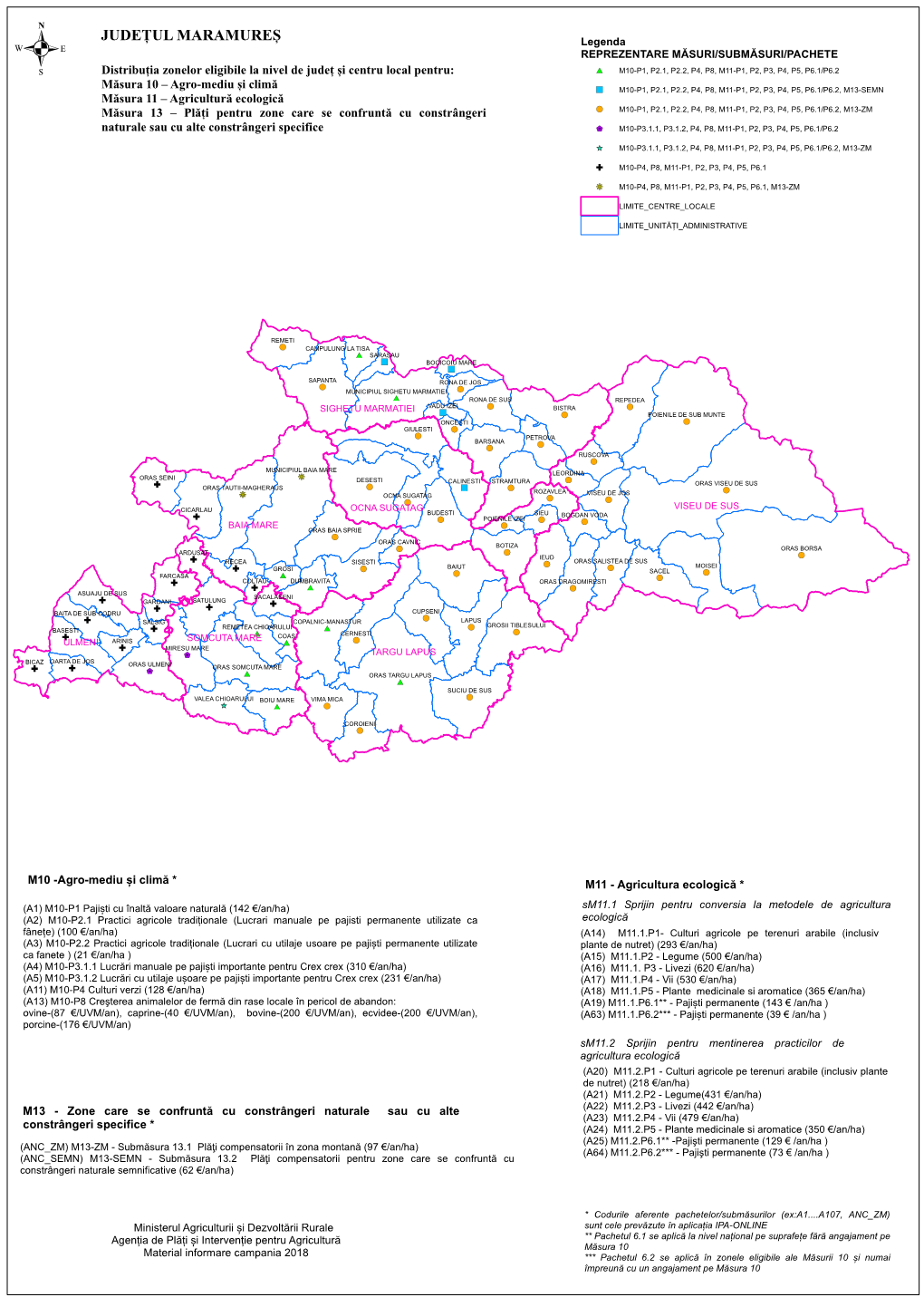 MARAMUREȘ Legen Da REPREZENTARE MĂSURI/SUBMĂSURI/PACHETE