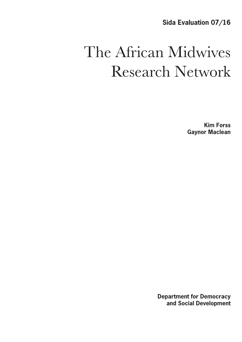 The African Midwives Research Network