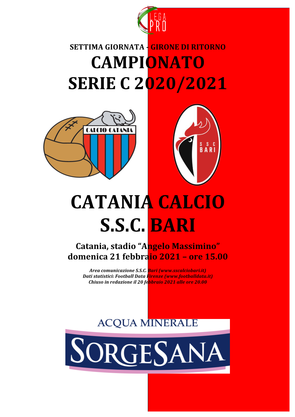 Catania Calcio S.S.C. Bari