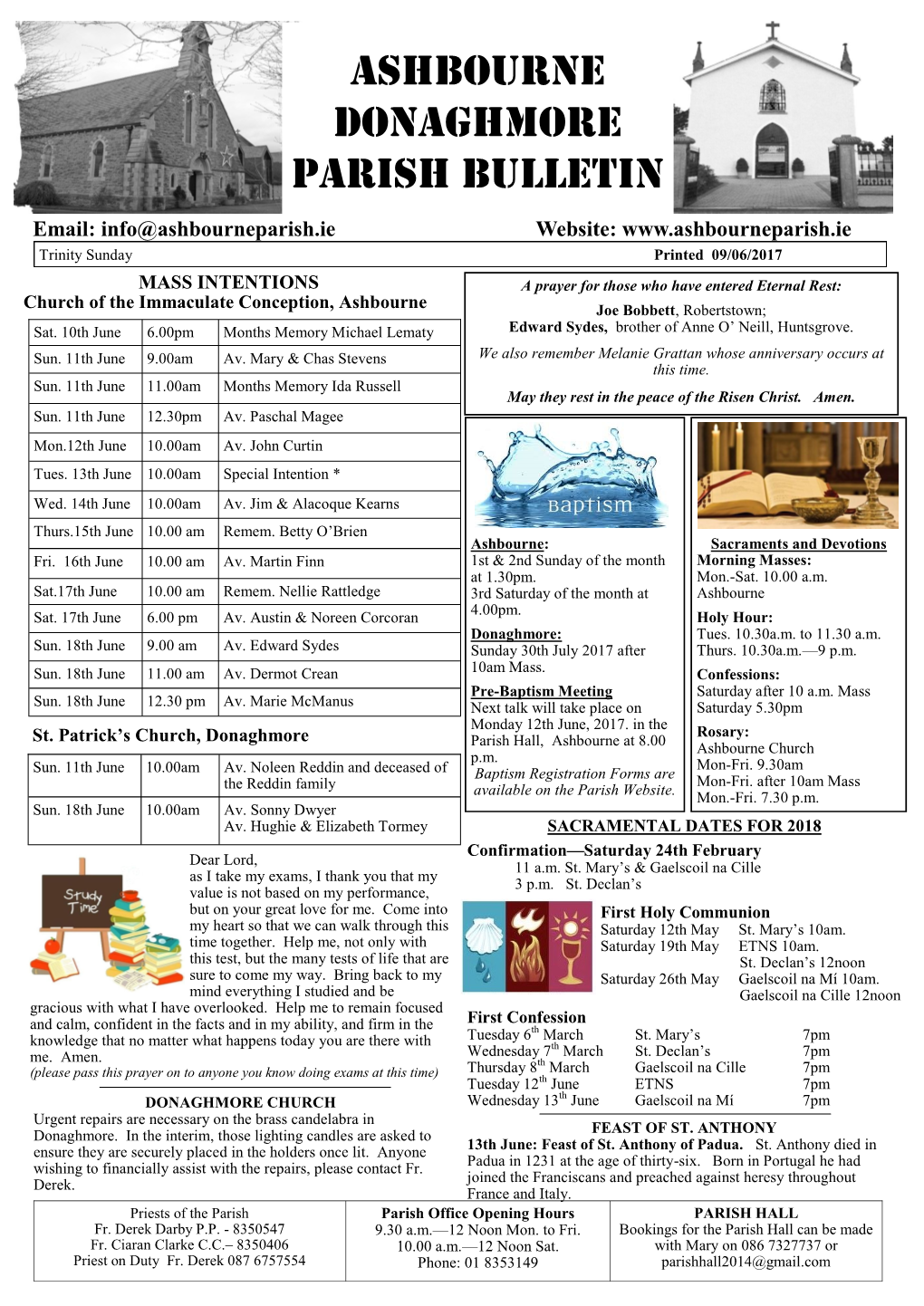 Ashbourne Donaghmore Parish BULLETIN