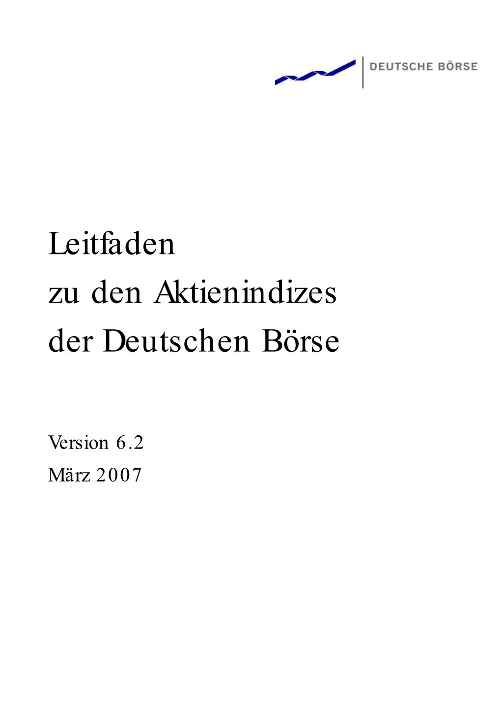 Leitfaden Zu Den Aktienindizes Der Deutschen Börse