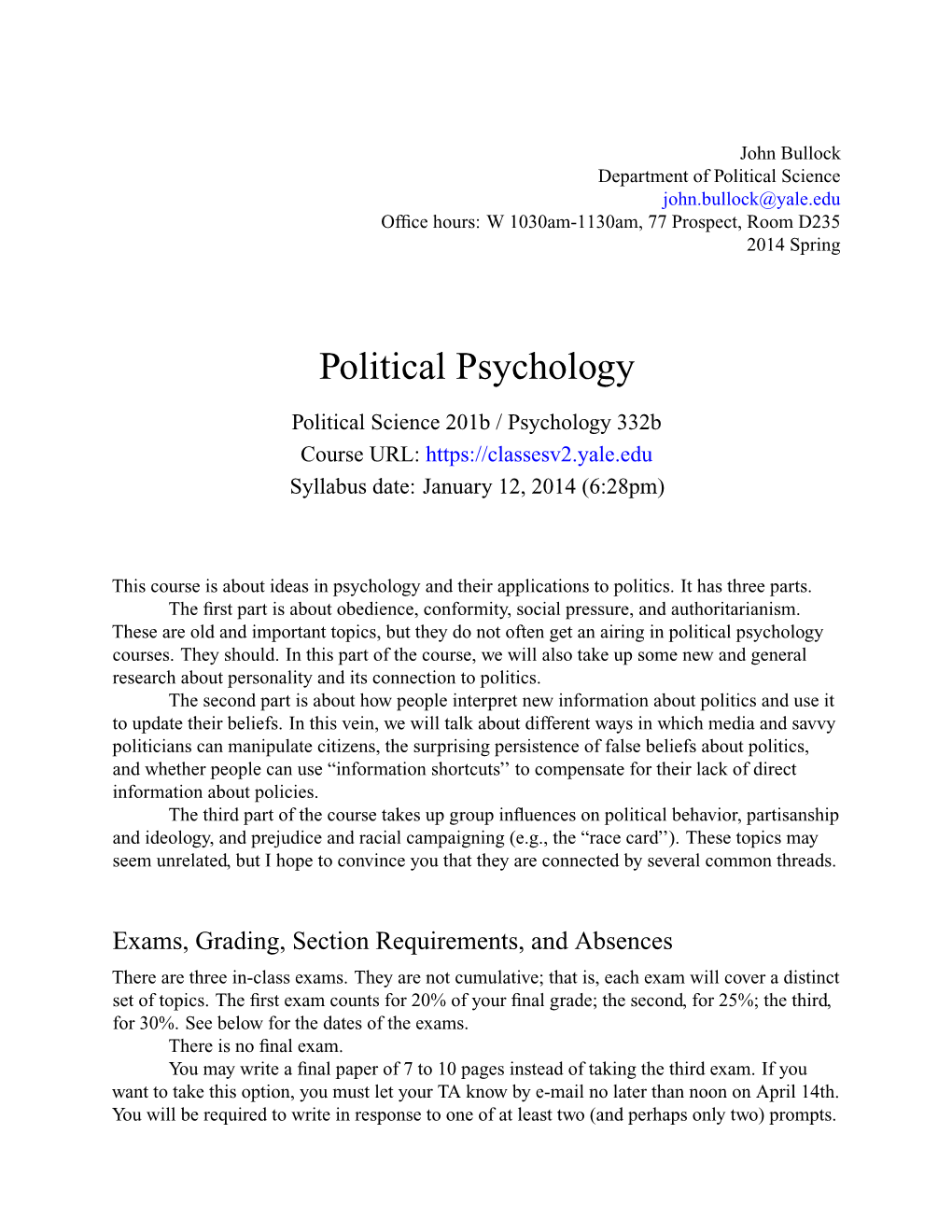 Political Psychology