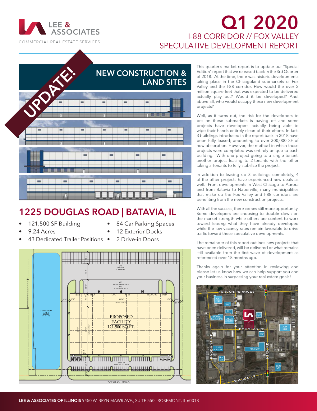 Q1 2020 I-88 Corridor // Fox Valley Speculative Development Report